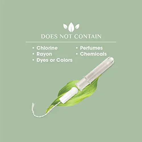 Organyc 100% Certified Organic Cotton Tampons, Plant-Based Eco-Applicator, Regular Flow, 16 Count Organyc Au supplements