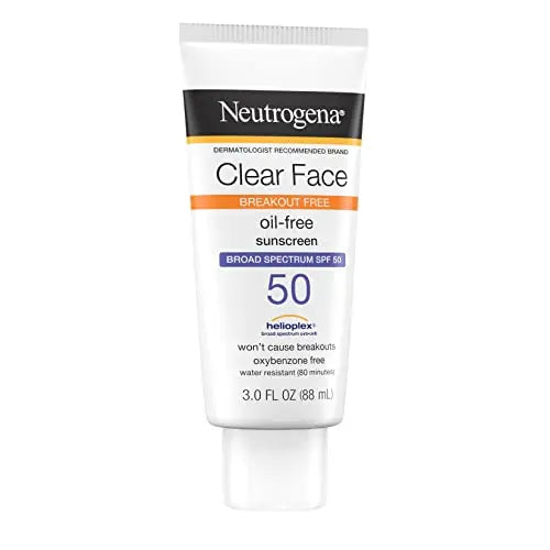 Neutrogena Clear Face Liquid Lotion Sunscreen for Acne-Prone Skin Neutrogena Au supplements