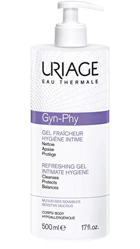 Uriage Gyn Phy Refreshing Intimate Gel | Feminine pH Balancing Wash to Gently Clean, Protect and Soothe Uriage Au supplements