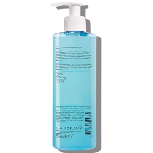 La Roche-Posay Toleriane Purifying Foaming Facial Cleanser, Oil Free Face Wash for Women & Men with Niacinamide + Ceramides