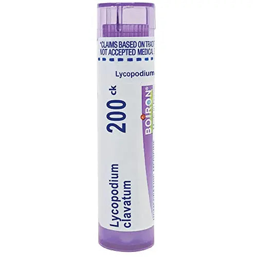 Boiron Lycopodium Clavatum 200CK, 80 Pellets, Homeopathic Medicine for Bloating and Gas Boiron Au supplements