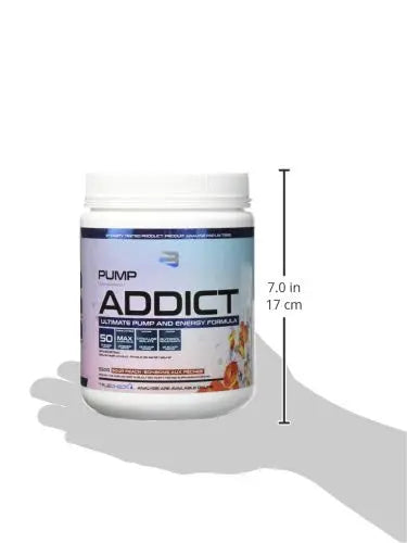 BELIEVE Pump Addict Ultimate Pre-Workout and Energy Formula Sour Peach, 550 g Believe Au supplements