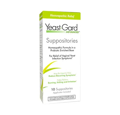 YeastGard Advanced Homeopathic Yeast Infection Vaginal Suppositories - 10 count Box Yeast-Gard Au supplements