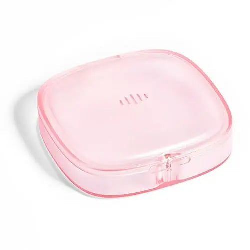 Slim Transparent Aligner Case with Magnetic Closure, Small Compact Retainer Holder Fits Maobuli Au supplements