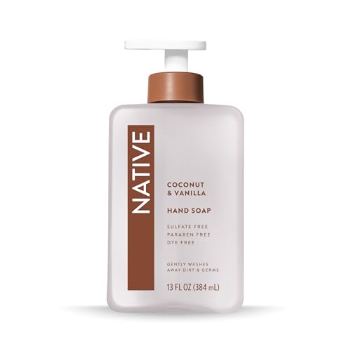 Native Liquid Hand Soap, Coconut & Vanilla Scent, Non-Drying Formula for Soft, Smooth Hands