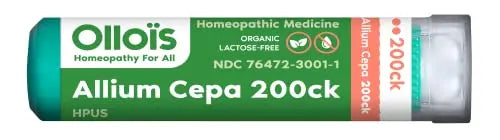 OLLOIS Allium Cepa 200ck Organic & Lactose-Free Homeopathic Medicine, 80 Pellets (Pack of 1) OLLOÏS Au supplements