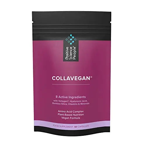 Unique Vegan Collagen Supplement with 18 Amino Acids, Hyaluronic Acid, Bamboo Silica, Biotin, Vitamins Positive Science People Au supplements