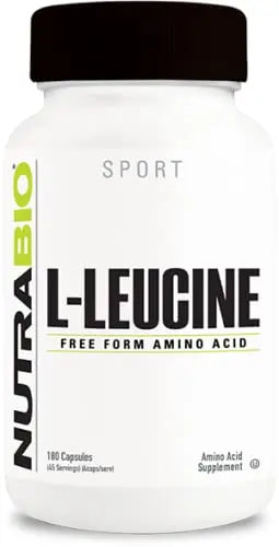 NutraBio 100% Pure L-Leucine - Muscle Recovery and Support - Naturally Fermented Free NutraBio Au supplements