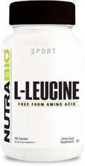 NutraBio 100% Pure L-Leucine - Muscle Recovery and Support - Naturally Fermented Free NutraBio Au supplements
