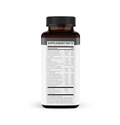 NeuroQ Daily Essentials Multivitamin – High‑Potency Brain & Body Support with Choline 550 mg, PQQ, CoQ10, Alpha Lipoic Acid LifeSeasons Au supplements