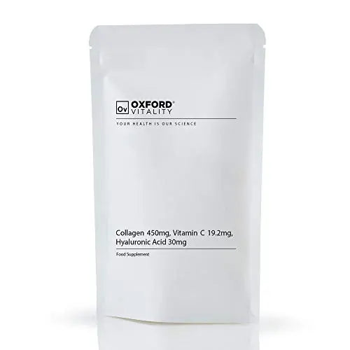 Collagen 450mg, Vitamin C 19.2mg, Hyaluronic Acid 30mg Capsules | Bones & Skin Ov OXFORD VITALITY Au supplements