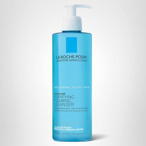 La Roche-Posay Toleriane Purifying Foaming Facial Cleanser, Oil Free Face Wash for Women & Men with Niacinamide + Ceramides