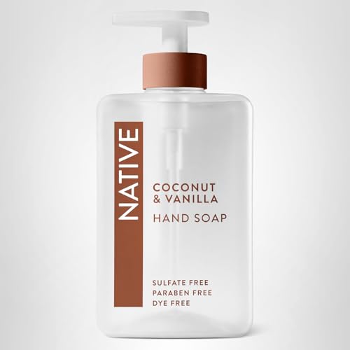 Native Liquid Hand Soap, Coconut & Vanilla Scent, Non-Drying Formula for Soft, Smooth Hands