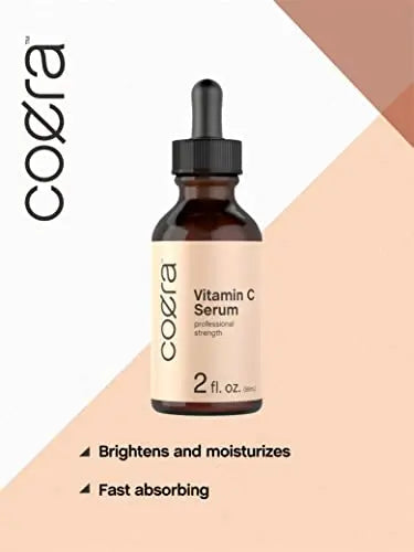 Vitamin C Serum for Face | 2 oz | Brightening Serum for Dark Spots | Paraben & SLS Free Coera Au supplements
