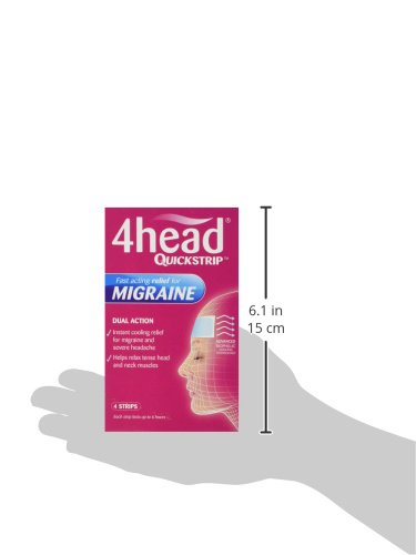4Head Quickstrip Headache and Migraine Relief Strips - Pack of 4 4 Head Au supplements