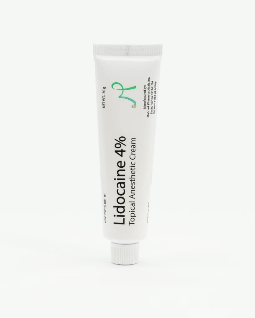 MOHNARK Lidocaine 4% Numbing Cream – Topical Anesthetic for Muscle & Joint Pain, Itch & Sunburn Relief – Fast-Acting, Non-Greasy, Odor-Free – with Vitamin E – 1 oz Tube – Compare to LMX MOHNARK Au supplements