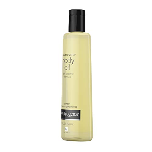 Neutrogena Body Oil Light Sesame Formula, 16 fl oz, Radiant Glow Moisturizer for Dry Skin