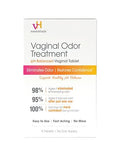 vH essentials Vaginal Odor Treatment - pH Balanced Vaginal Suppositories - 6 Tablets With Applicator, White vH essentials Au supplements