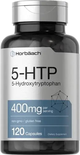 5HTP 400mg | 120 Capsules | 5-HTP Extra Strength Supplement | Non-GMO, Gluten Free Horbäach Au supplements