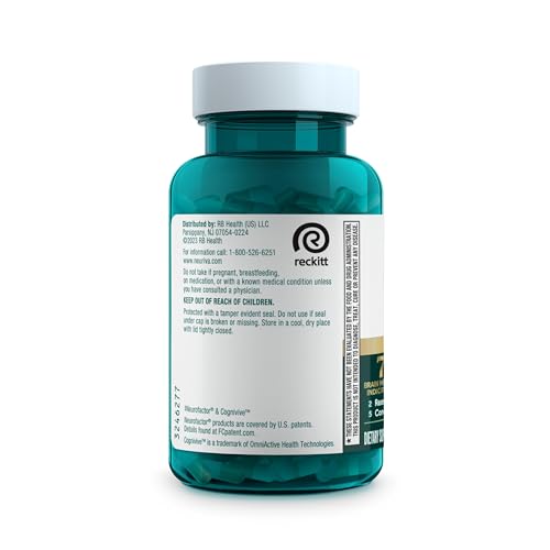 NEURIVA Ultra Decaffeinated Clinically Tested Supplement for Mental Alertness, Memory, Focus & Concentration, Cognivive, Neurofactor