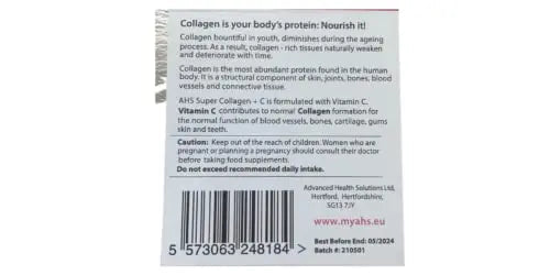 AHS Super Collagen Plus C Tablets - Pack of 250 Tablets (Also 120 + 90 Counts) 3 Sizes! 6000MG PER AHS Au supplements