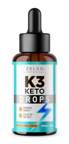 K3 Keto Drops for Weight Loss - Fat Burner & Metabolism Booster | Advanced Keto Carb ZELSO Au supplements