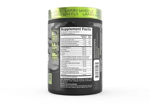 Larry Wheels' Pre Workout - Energy Drink Powder - Pre Workout Powder for Men & Women PR Sciences Au supplements