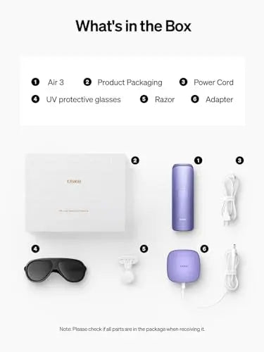 Ulike Laser Hair Removal for Women and Men, Air 3 IPL Hair Removal with Sapphire Ice-Cooling System Ulike Au supplements
