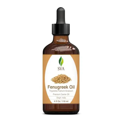 SVA Fenugreek Oil 4oz (118ml) Premium Carrier Oil with Dropper for Hair Care, Hair Oiling, Scalp Massage SVA ORGANICS Au supplements