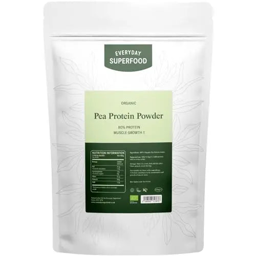 Everyday Superfood Organic Pea Protein Powder 1.8kg, 80% Protein, Unflavoured, Vegan & Kosher Everyday Superfood Au supplements