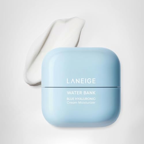 LANEIGE Water Bank Blue Hyaluronic Cream Moisturizer: Hydrating Korean Face Cream with Squalane & Ceramide
