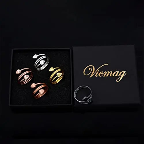 Vicmag Copper Magnetic Ring for Women, Lymphatic Drainage Ring Ladies Fingers Vicmag Au supplements