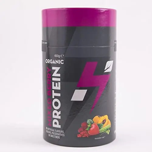 Hylife Nutrition - Organic Protein Powder - Mixed Berry Vegan Protein Powder (450g - 15 Servings) Hylife Nutrition Au supplements