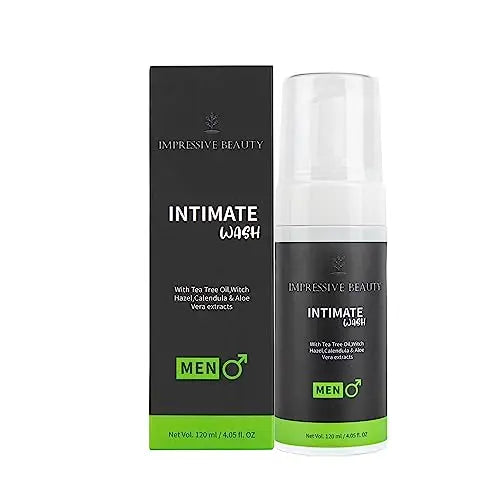 Impressive Beauty Intimate Wash for Men Natural Organic with Tea Tree Oil | pH Balanced Foam Cleansing Impressive Smile Au supplements