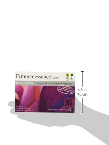 Femmenessence® MacaLife® – Clinically Proven Perimenopausal Organic Vegan Supplement for Natural Hormone Balance, Symptom Relief, Heart & Mood Support (120 Capsules, 60 Day Supply) Natural Health International Au supplements