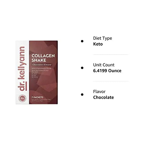 Dr. Kellyann Keto Chocolate Almond Shakes - 100% Grass Fed Collagen Protein by Bone Dr. Kellyann Au supplements
