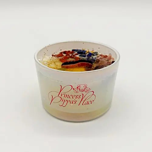 Princess Pippa's Place Healing Candles with Crystals Inside- Natural Soy Wax 7 Stones Crystal Candle Jar Msupps.com Au supplements