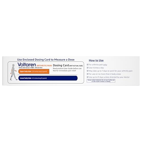 Voltaren Arthritis Pain Gel for Powerful Topical Arthritis Pain Relief with Diclofenac - NEW Easy Open Cap - 100 g Tube And 20 g Travel Size Tube Voltaren Au supplements