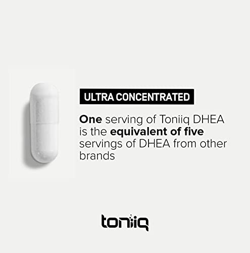 Toniiq Ultra High Strength DHEA Capsules - DHEA for Men and Ladies - 25mg Micronized Toniiq Au supplements