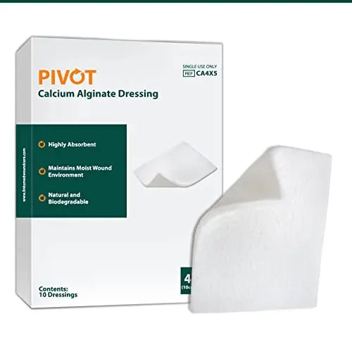 Pivot Calcium Alginate Wound Dressing – All-Natural First Aid | 4x5 Dressin LMP LINKS MEDICAL PRODUCTS INC. Au supplements