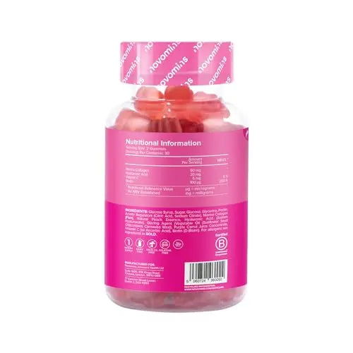 Novomins Collagen Gummies - Marine Collagen Gummies - Superior Type 1 Hydrolysed Collagen novomins Au supplements