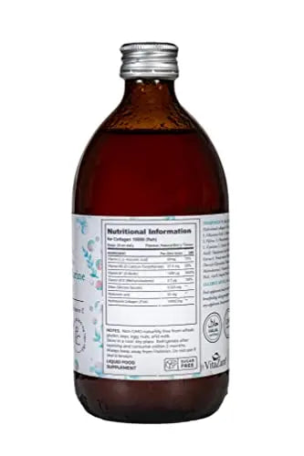 VitaZam Marine Collagen Liquid 10000mg with Hyaluronic Acid, Hydrolysed Peptide, Biotin for Hair, Skin, Nails, Joint, and Muscles, 500 ml VitaZam Au supplements