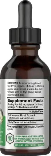 Goldenseal Root Extract Liquid | 1 fl oz Tincture | Super Concentrated | Alcohol Free Horbäach Au supplements