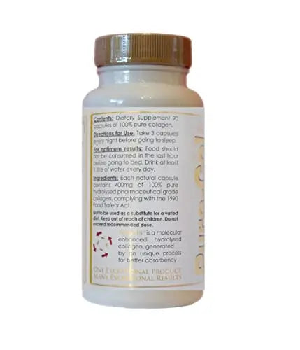 Pure-COL Collagen 90 Capsules 400mg Bio-Active Matrix High Strength Collagen Tablets The Perfect Range Au supplements