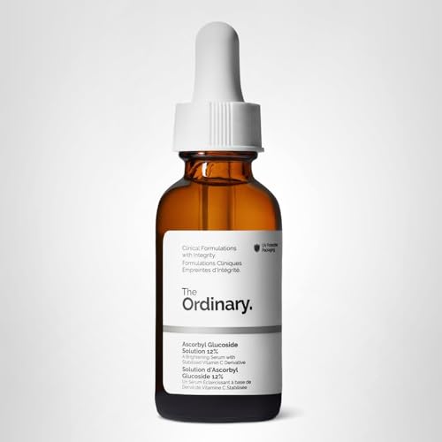 The Ordinary Ascorbyl Glucoside Solution 12%, Vitamin C Serum for Even Skin Tone and Antioxidant Protection, 1 Fl Oz