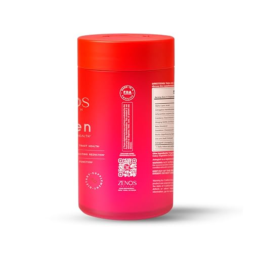 Zenos Health VZen Vaginal Probiotics for Women – Probiotics and Prebiotics for Digestive Health & Bloating Relief for Women – Improve Gut Health, Urinary Tract & Daily Wellness - Made in USA, 30 Caps Zenos Health Au supplements