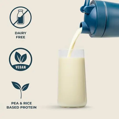Kinetica Vanilla Flavour Plant Protein 1kg | Blend of Pea and Rice Protein | Vegan Kinetica Au supplements