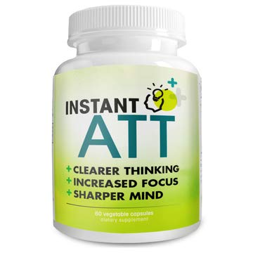 InstantATT - 7-in-1 Caffeine Free Nootropic All-Natural Brain, Focus, Memory Supplement (60 Capsules) Instant Brands Au supplements