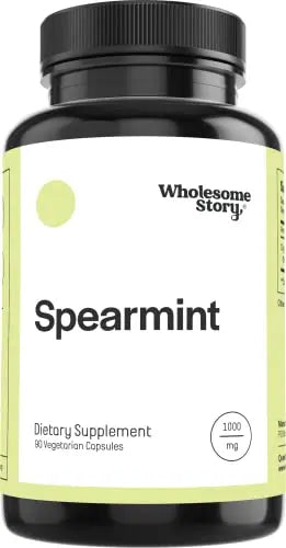 Organic Spearmint Capsules | Great Alternative to Spearmint Tea | 1000mg Spearmint Leaf Wholesome Story Au supplements