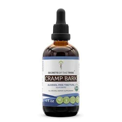 Secrets of the Tribe Cramp Bark USDA Organic | Alcohol-Free Extract, High-Potency Herbal Drops Secrets of the Tribe Au supplements